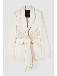 Blazer con drappeggio
