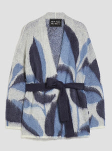 Cardigan in mohair jacquard