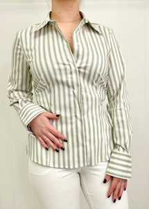 Camicia slim in popeline