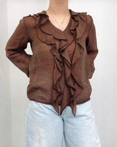 Blusa con rouches