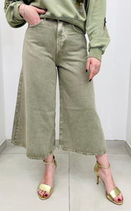 Bermuda wide leg in denim