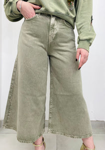 Bermuda wide leg in denim