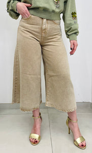 Bermuda wide leg in denim